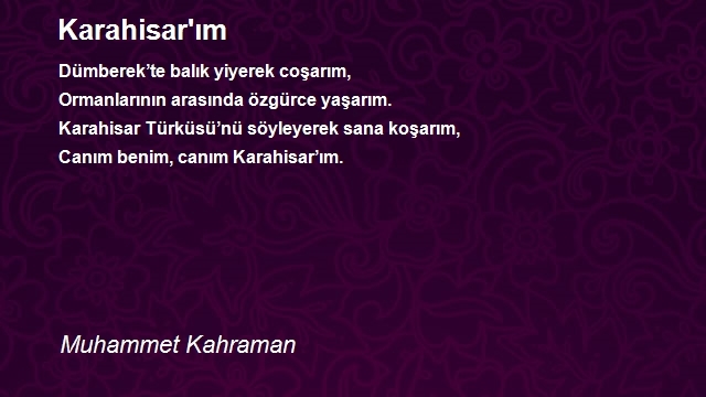 Muhammet Kahraman