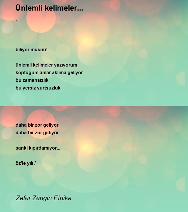 Zafer Zengin Etnika