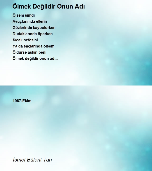 İsmet Bülent Tan