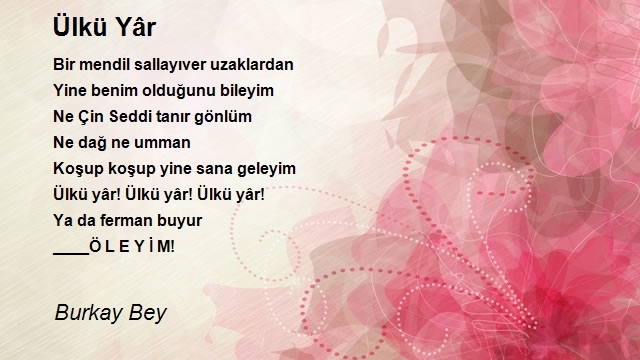 Burkay Bey