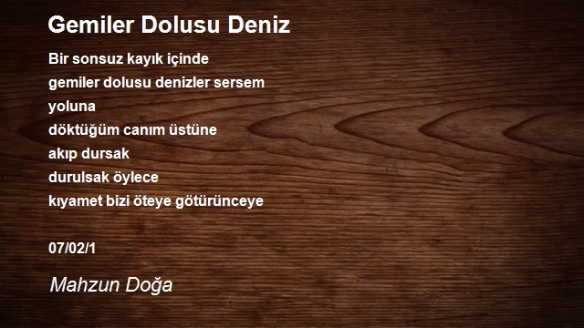 Mahzun Doğa