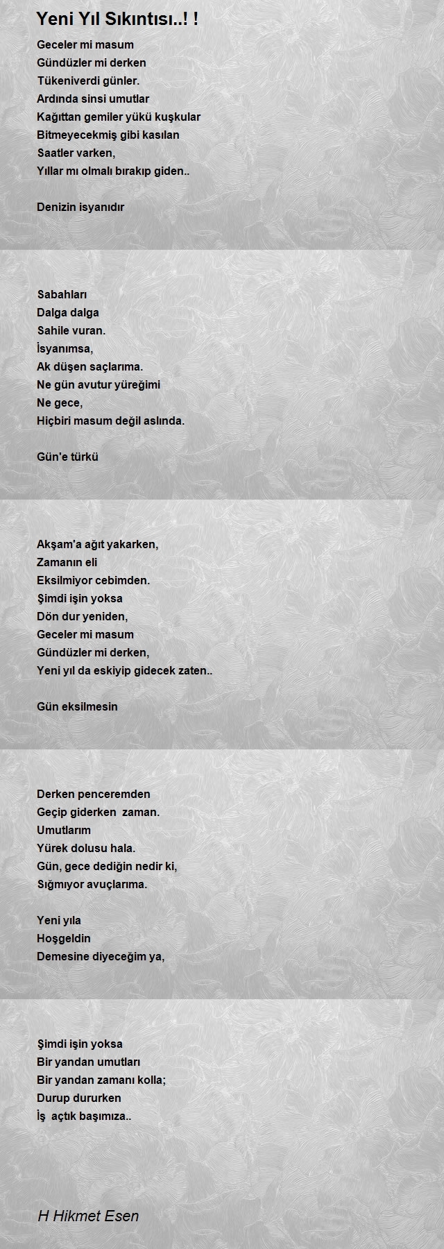 H Hikmet Esen