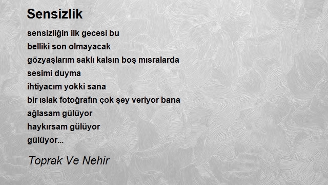 Toprak Ve Nehir