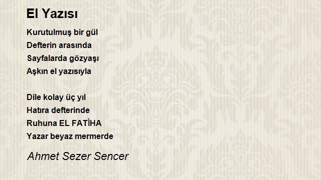 Ahmet Sezer Sencer