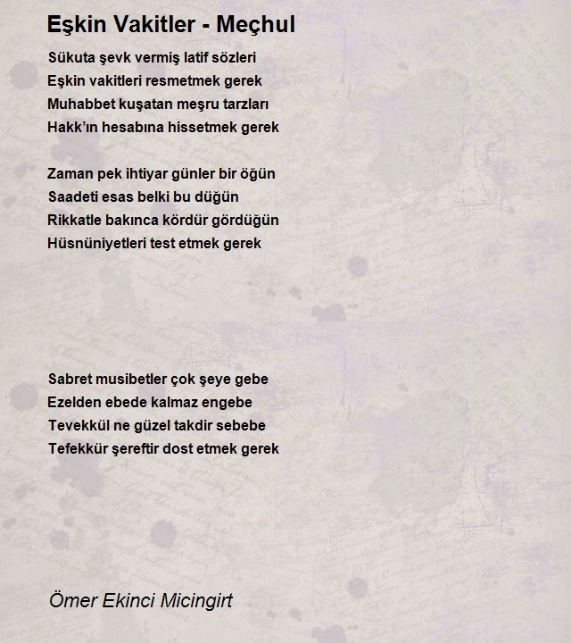 Ömer Ekinci Micingirt