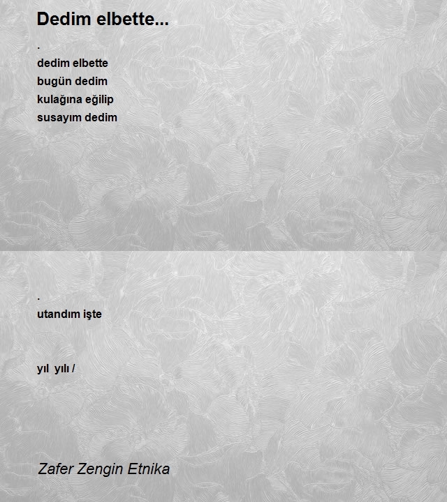 Zafer Zengin Etnika