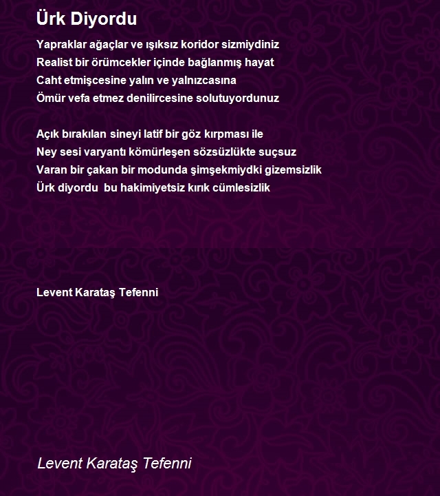 Levent Karataş Tefenni