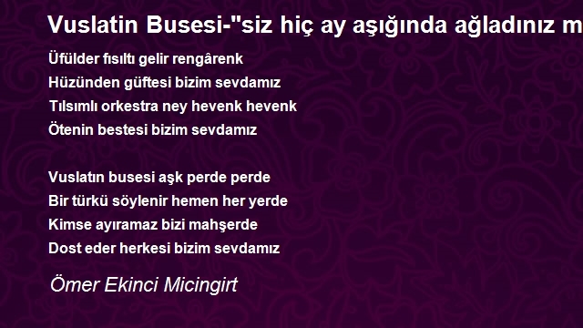 Ömer Ekinci Micingirt