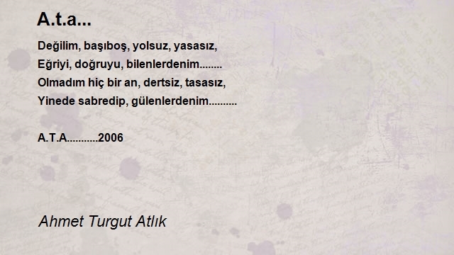 Ahmet Turgut Atlık