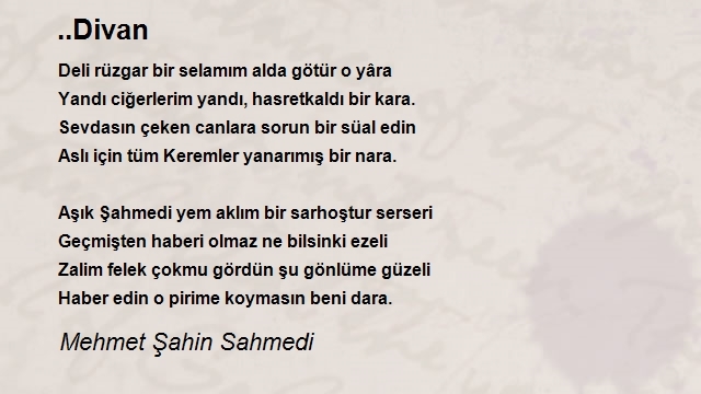 Mehmet Şahin Sahmedi