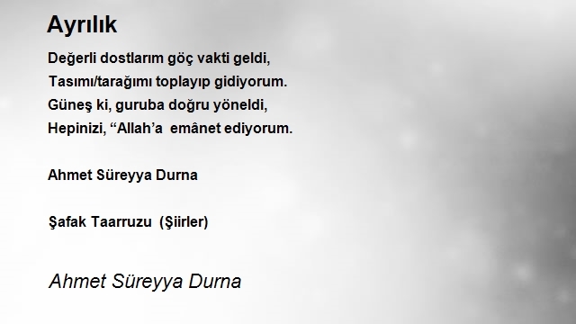 Ahmet Süreyya Durna