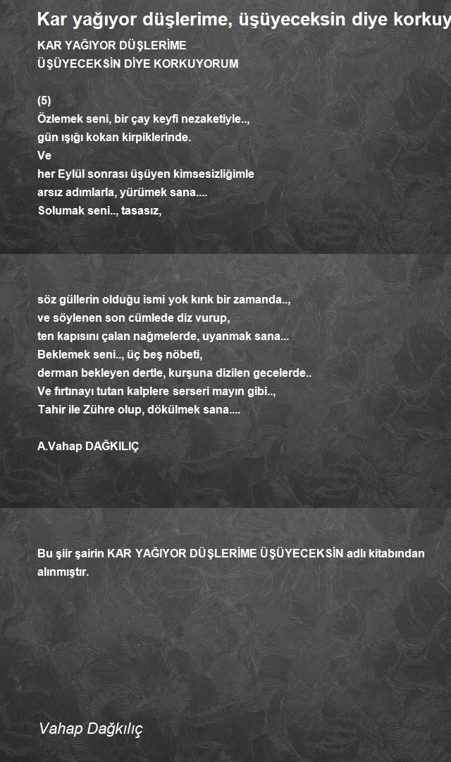 Vahap Dağkılıç