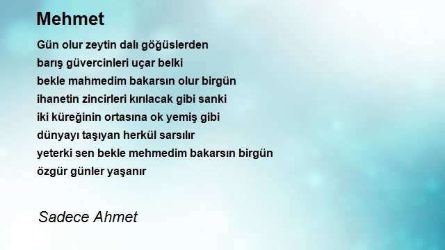 Sadece Ahmet