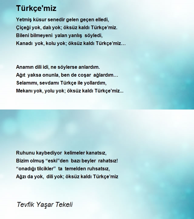 Tevfik Yaşar Tekeli