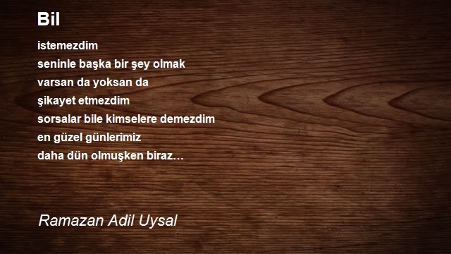 Ramazan Adil Uysal