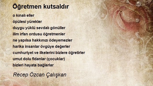 Recep Özcan Çalışkan