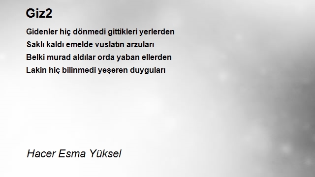 Hacer Esma Yüksel