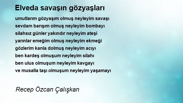 Recep Özcan Çalışkan