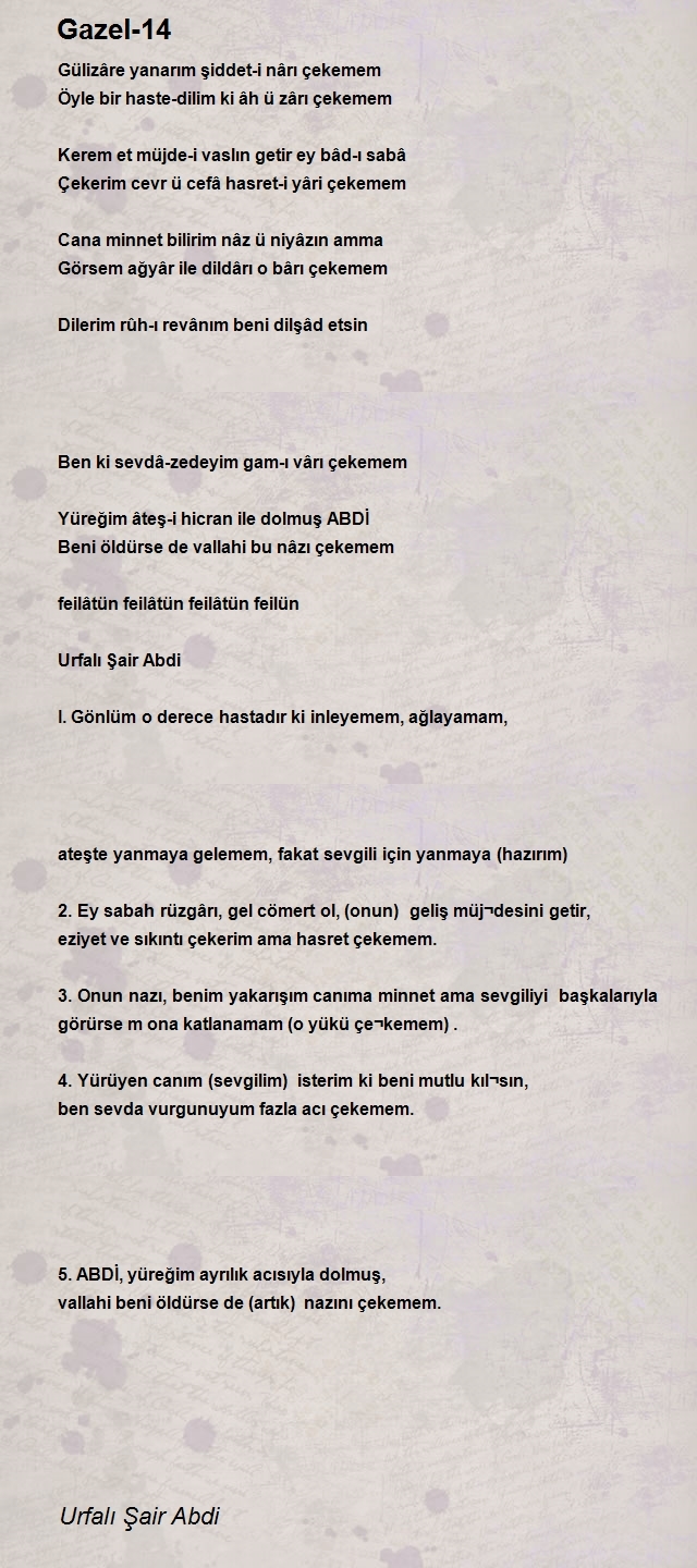 Urfalı Şair Abdi