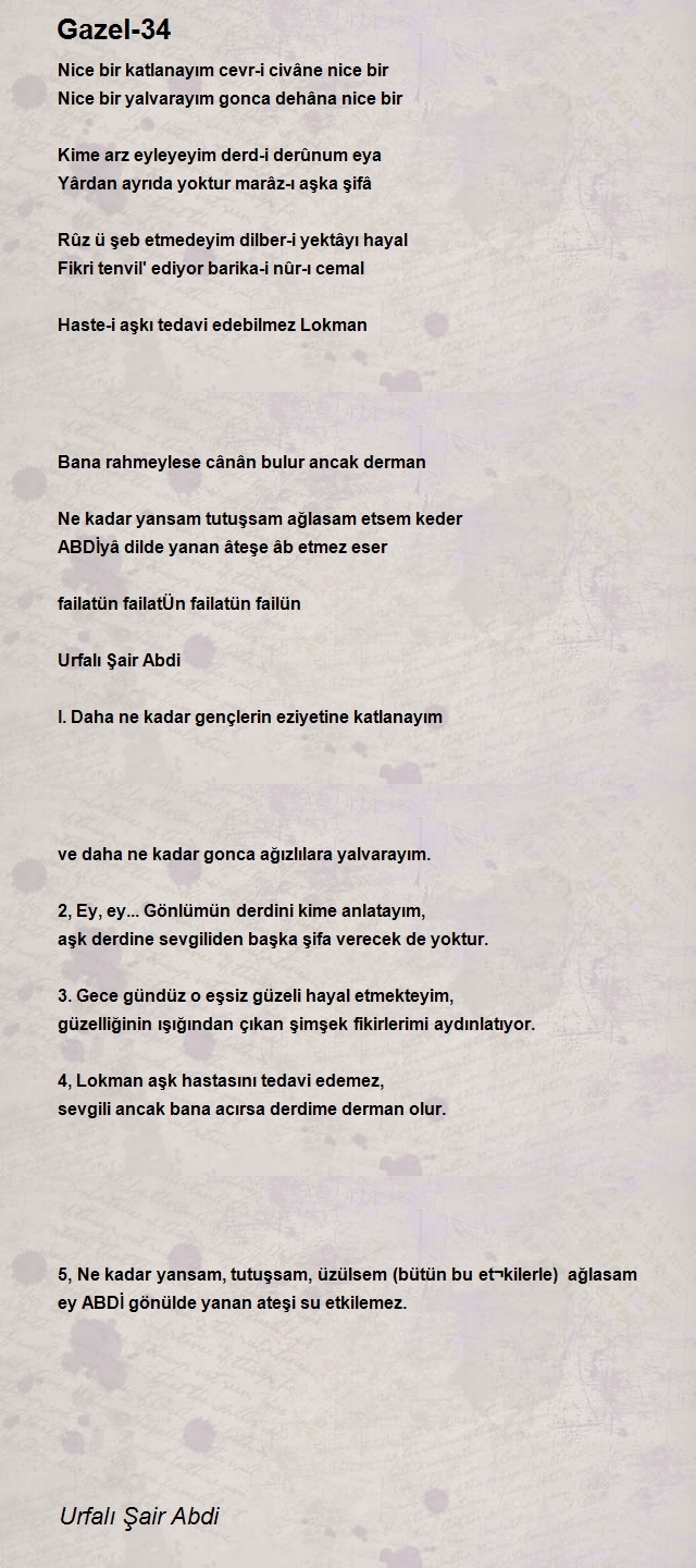 Urfalı Şair Abdi