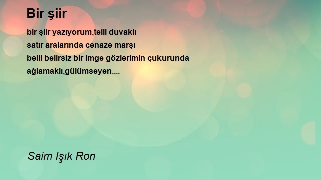 Saim Işık Ron