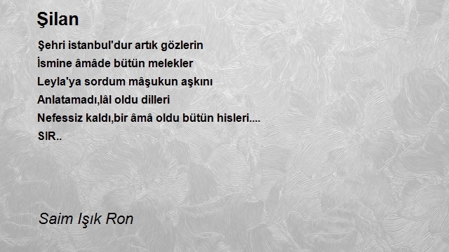 Saim Işık Ron