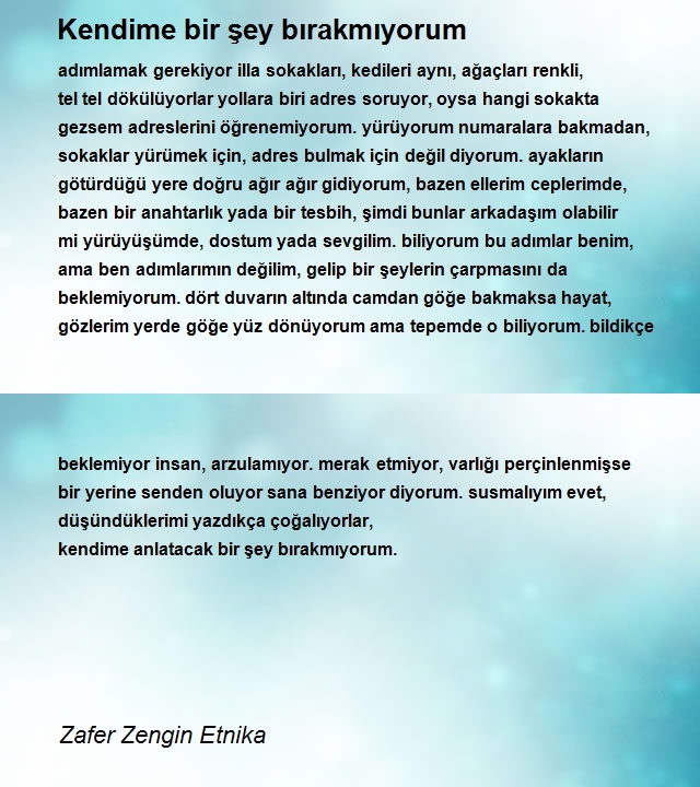 Zafer Zengin Etnika