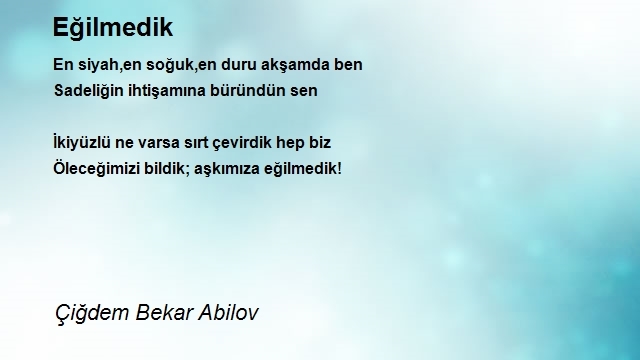 Çiğdem Bekar Abilov