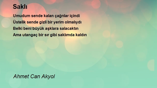 Ahmet Can Akyol