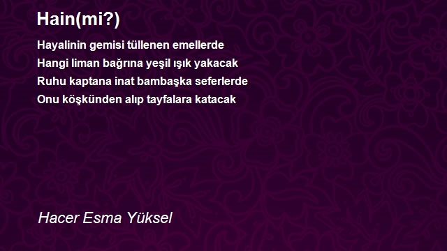 Hacer Esma Yüksel