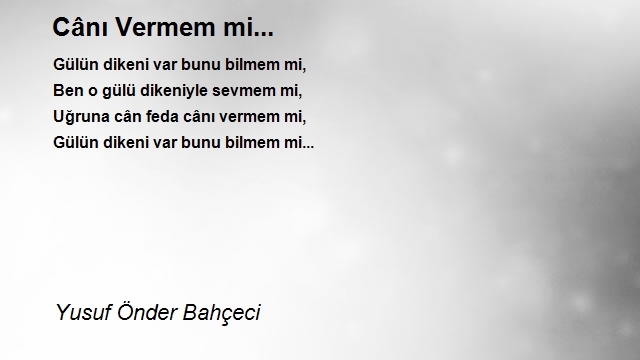 Yusuf Önder Bahçeci