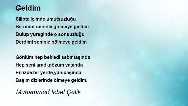 Muhammed İkbal Çelik