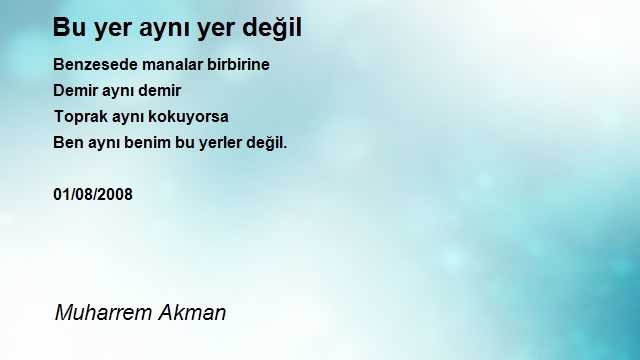 Muharrem Akman