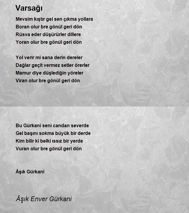 Âşık Enver Gürkani