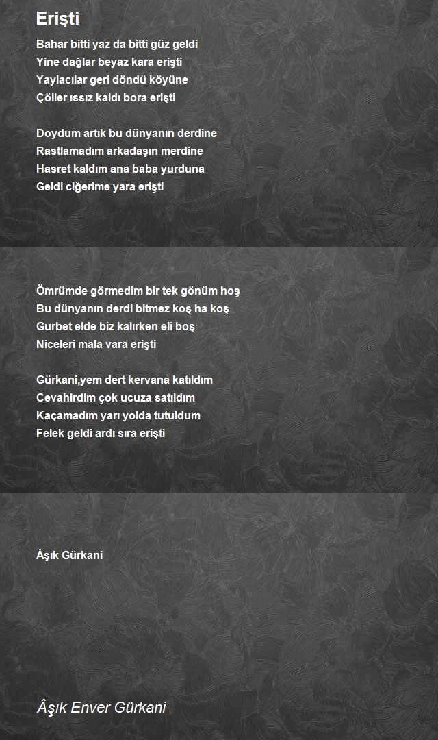 Âşık Enver Gürkani