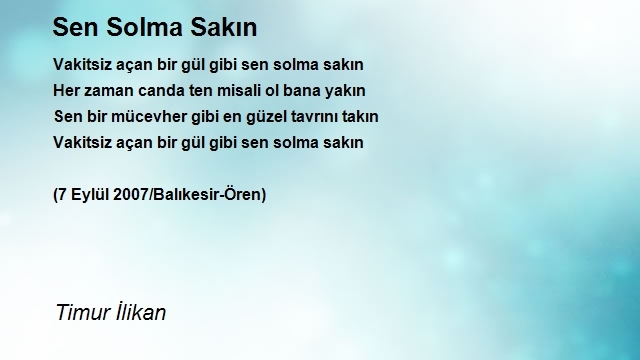 Timur İlikan