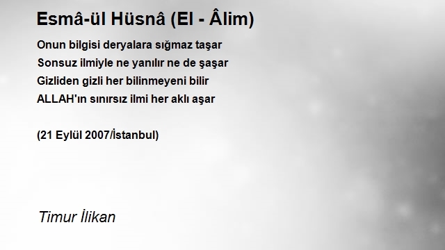 Timur İlikan