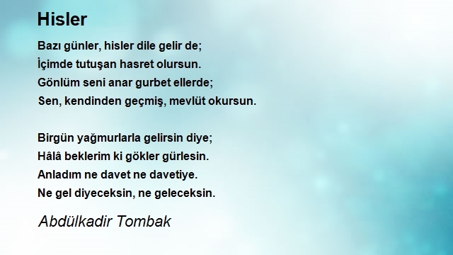 Abdülkadir Tombak