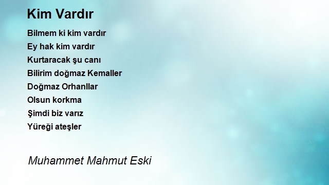 Muhammet Mahmut Eski