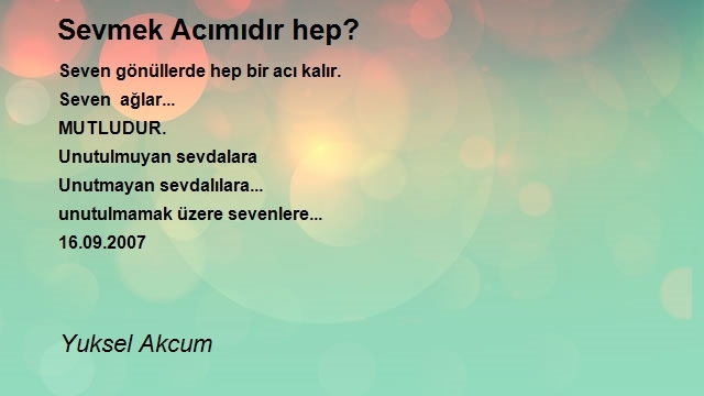 Yuksel Akcum