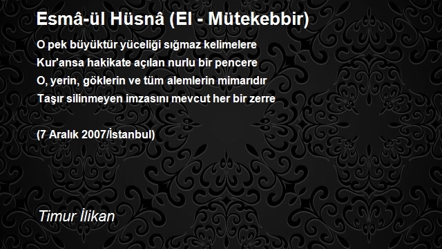 Timur İlikan