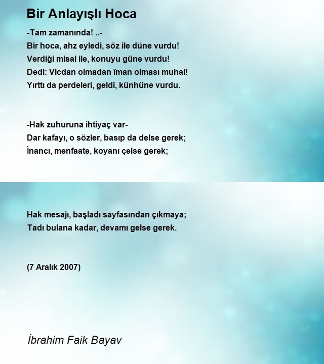 İbrahim Faik Bayav