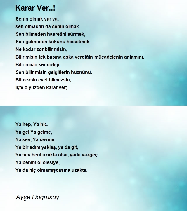 Ayşe Doğrusoy