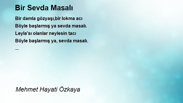 Mehmet Hayati Özkaya