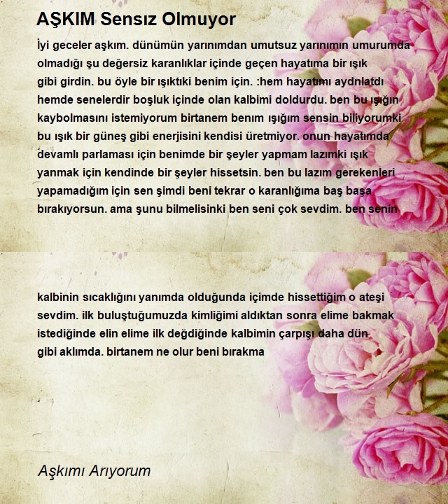 Aşkımı Arıyorum