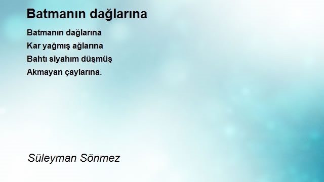 Süleyman Sönmez