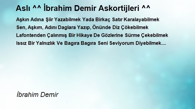 İbrahim Demir