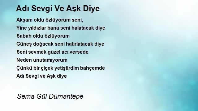 Sema Gül Dumantepe