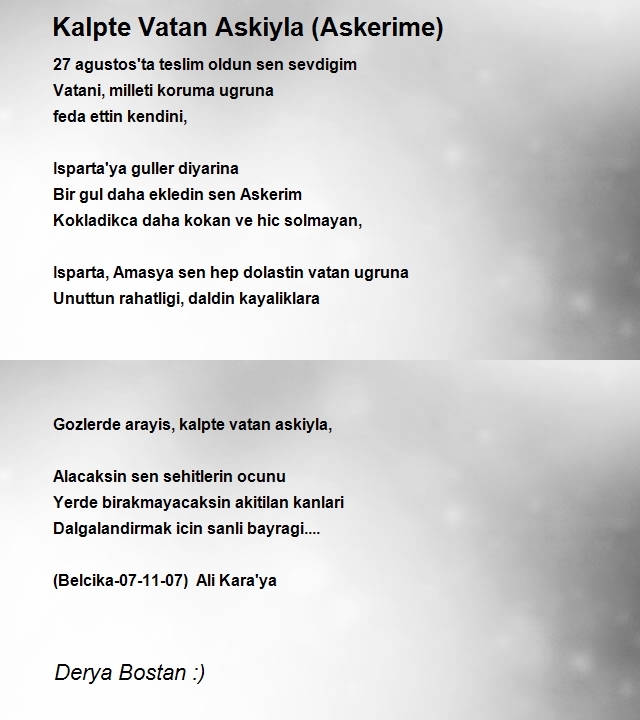 Derya Bostan :)