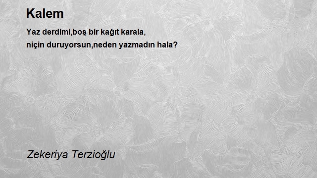 Zekeriya Terzioğlu